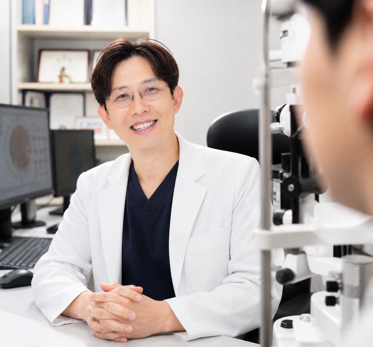 진료 중인 송동훈 대표원장